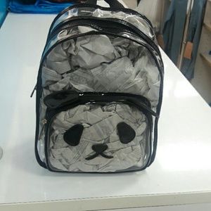 Tokyo style clear Bear backpack